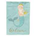Neptune Merman House Flag 28x40 Porch Sleeve Pole Decorative Outside Yard Banner Artwork Wall Hanging, Polyester