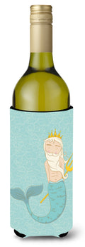 Neptune Merman Wine Bottle Hugger Gift Sleeve for Standard 750 ml Bottles, Insulated Reusable Also Fits Mini Shot & Pint Bottles