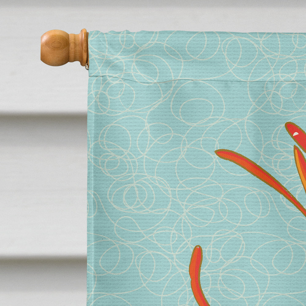 Lobster House Flag 28x40 Porch Sleeve Pole Decorative Outside Yard Banner Artwork Wall Hanging, Polyester