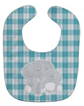 Elephants Baby Bib Easy-Clean Baby Bib Baby Feeding Accessory Baby Mealtime Essential, 10 x 13, Multicolor