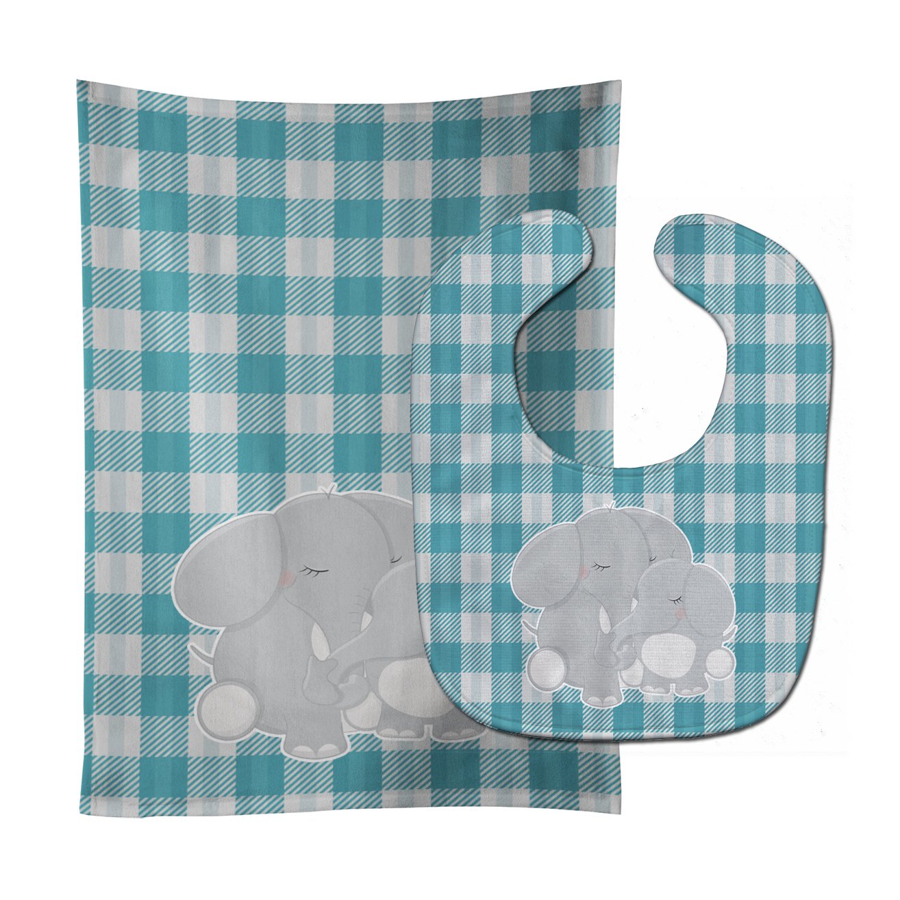 Elephants Baby Bib & Burp Cloth Easy-Clean Baby Bib Baby Feeding Accessory Baby Mealtime Essential