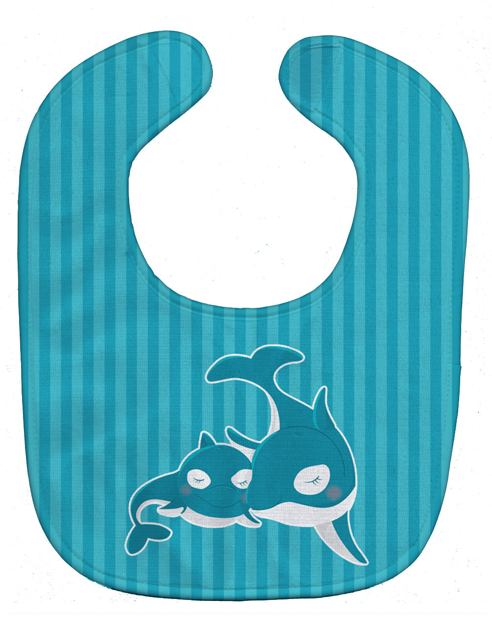 Dolphins Baby Bib Easy-Clean Baby Bib Baby Feeding Accessory Baby Mealtime Essential, 10 x 13, Multicolor