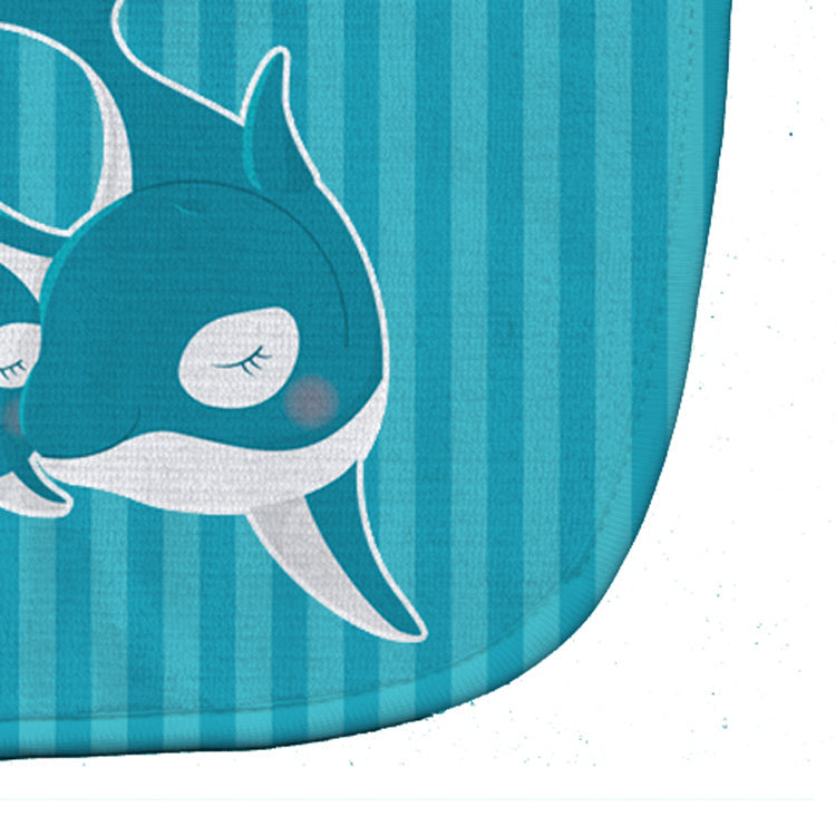Dolphins Baby Bib Easy-Clean Baby Bib Baby Feeding Accessory Baby Mealtime Essential, 10 x 13, Multicolor