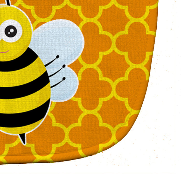 Bee on Quatrafoil Baby Bib Easy-Clean Baby Bib Baby Feeding Accessory Baby Mealtime Essential, 10 x 13, Multicolor