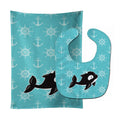 Whale and Anchors Baby Bib & Burp Cloth Easy-Clean Baby Bib Baby Feeding Accessory Baby Mealtime Essential