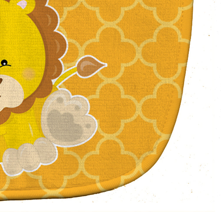 Lion on Quatrafoil Baby Bib Easy-Clean Baby Bib Baby Feeding Accessory Baby Mealtime Essential, 10 x 13, Multicolor