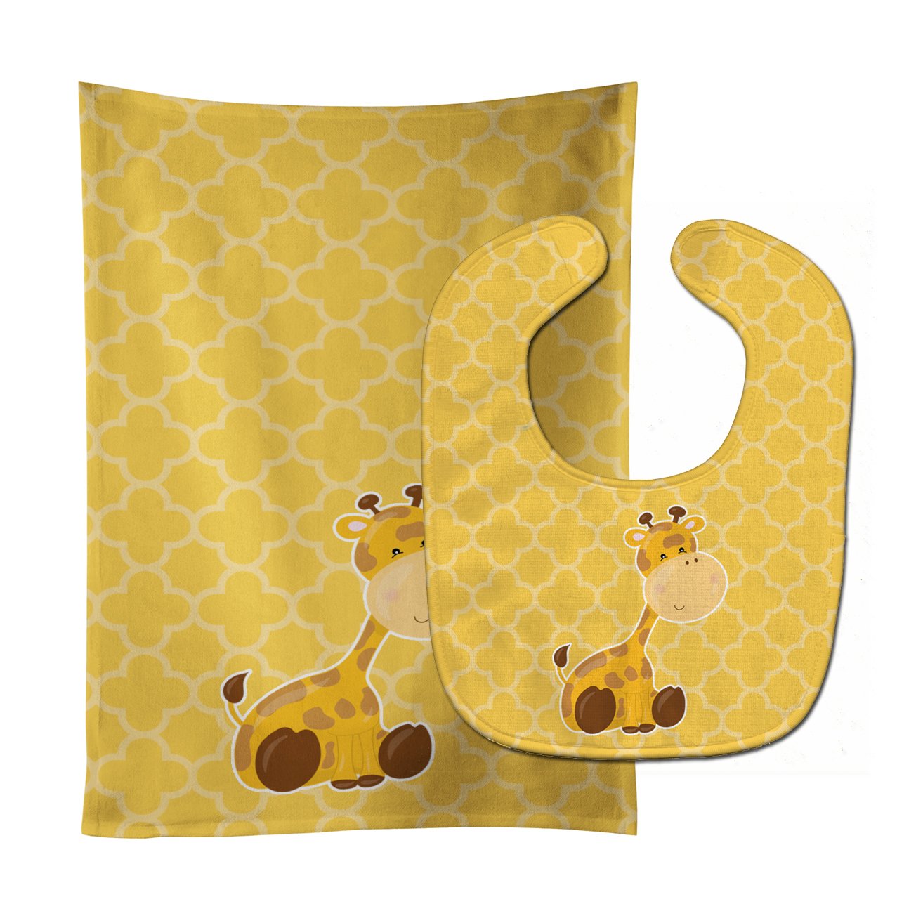 Giraffe Baby Bib & Burp Cloth Easy-Clean Baby Bib Baby Feeding Accessory Baby Mealtime Essential