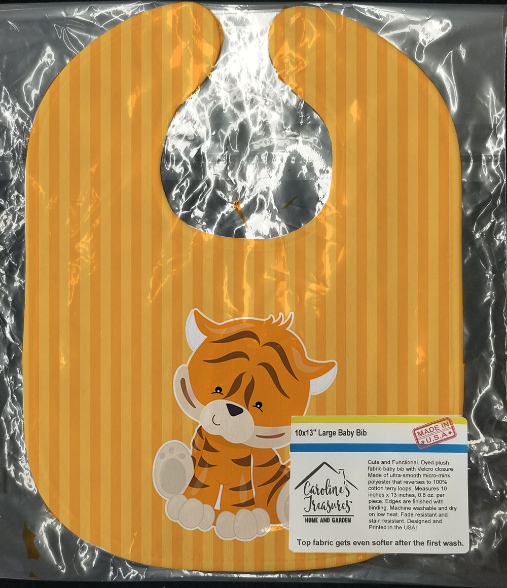 Tiger Baby Bib Easy-Clean Baby Bib Baby Feeding Accessory Baby Mealtime Essential, 10 x 13, Multicolor