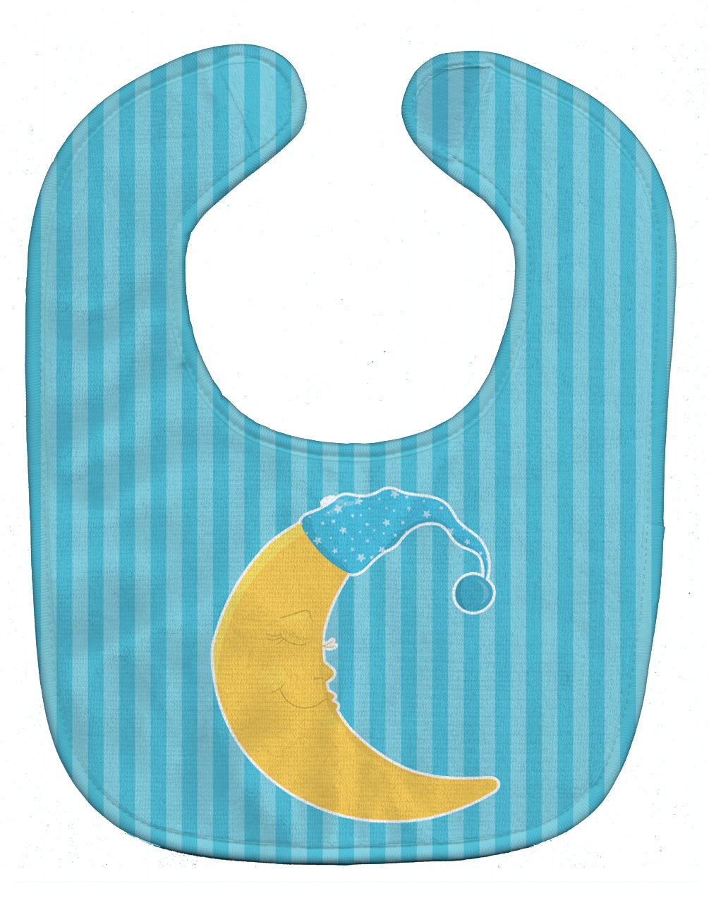 Baby Boy Moon Baby Bib Easy-Clean Baby Bib Baby Feeding Accessory Baby Mealtime Essential, 10 x 13, Multicolor