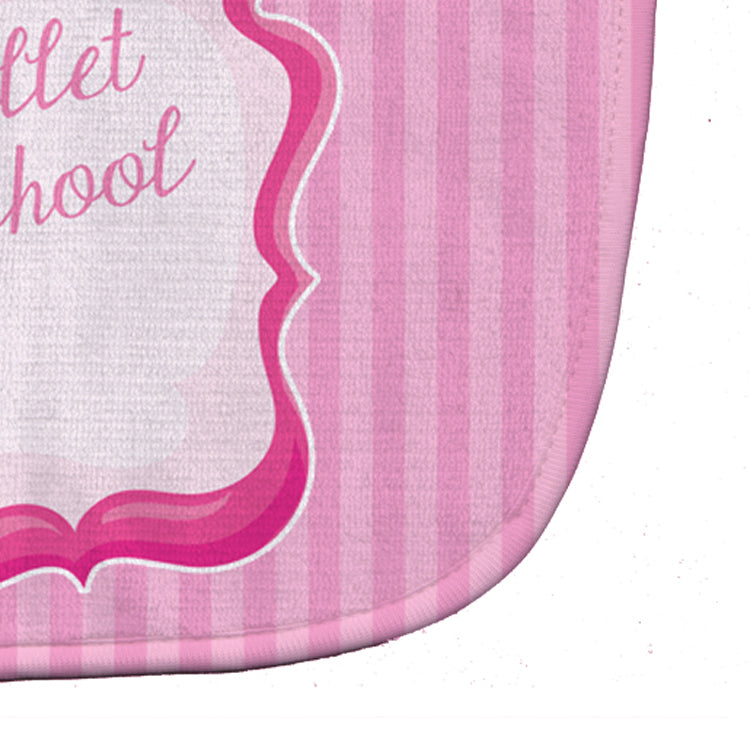 Ballet School on Stripes Baby Bib Easy-Clean Baby Bib Baby Feeding Accessory Baby Mealtime Essential, 10 x 13, Multicolor