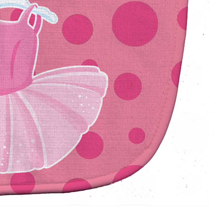 Ballet Tutu on Polka dots Baby Bib Easy-Clean Baby Bib Baby Feeding Accessory Baby Mealtime Essential, 10 x 13, Multicolor