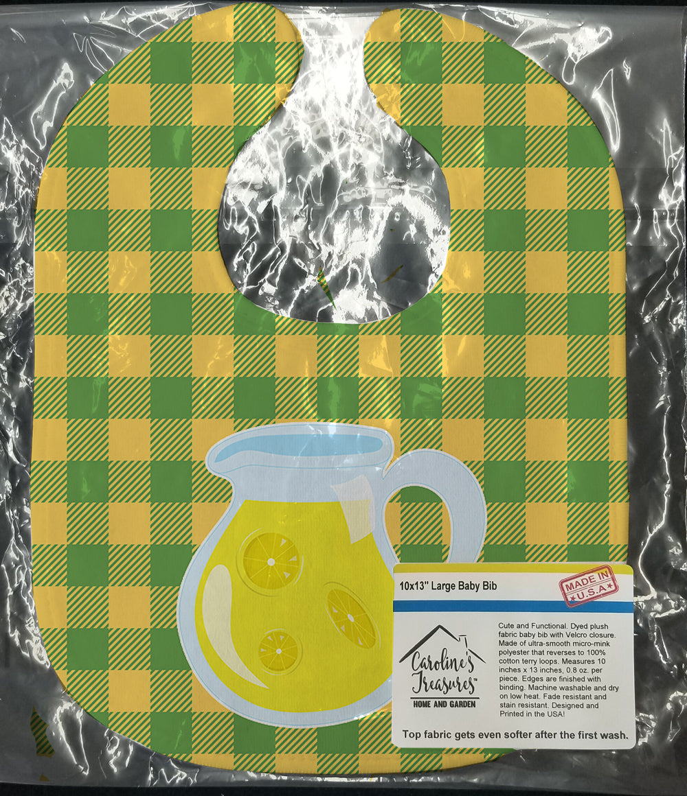 Backyard BBQ Lemonade #2 Baby Bib Easy-Clean Baby Bib Baby Feeding Accessory Baby Mealtime Essential, 10 x 13, Multicolor