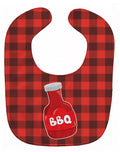 Backyard BBQ Sauce Baby Bib Easy-Clean Baby Bib Baby Feeding Accessory Baby Mealtime Essential, 10 x 13, Multicolor