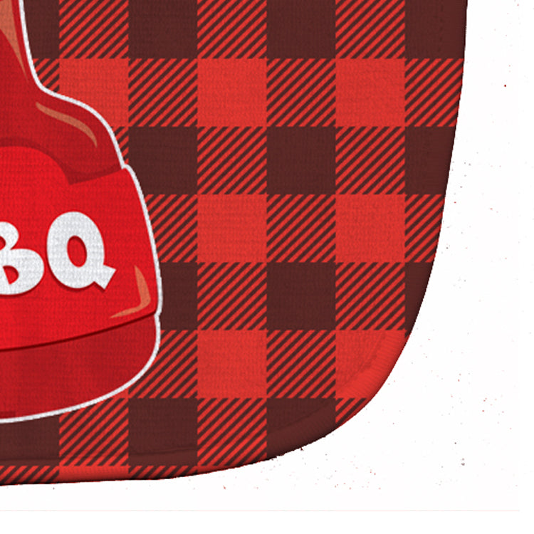 Backyard BBQ Sauce Baby Bib Easy-Clean Baby Bib Baby Feeding Accessory Baby Mealtime Essential, 10 x 13, Multicolor