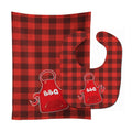 Backyard BBQ Apron Baby Bib & Burp Cloth Easy-Clean Baby Bib Baby Feeding Accessory Baby Mealtime Essential