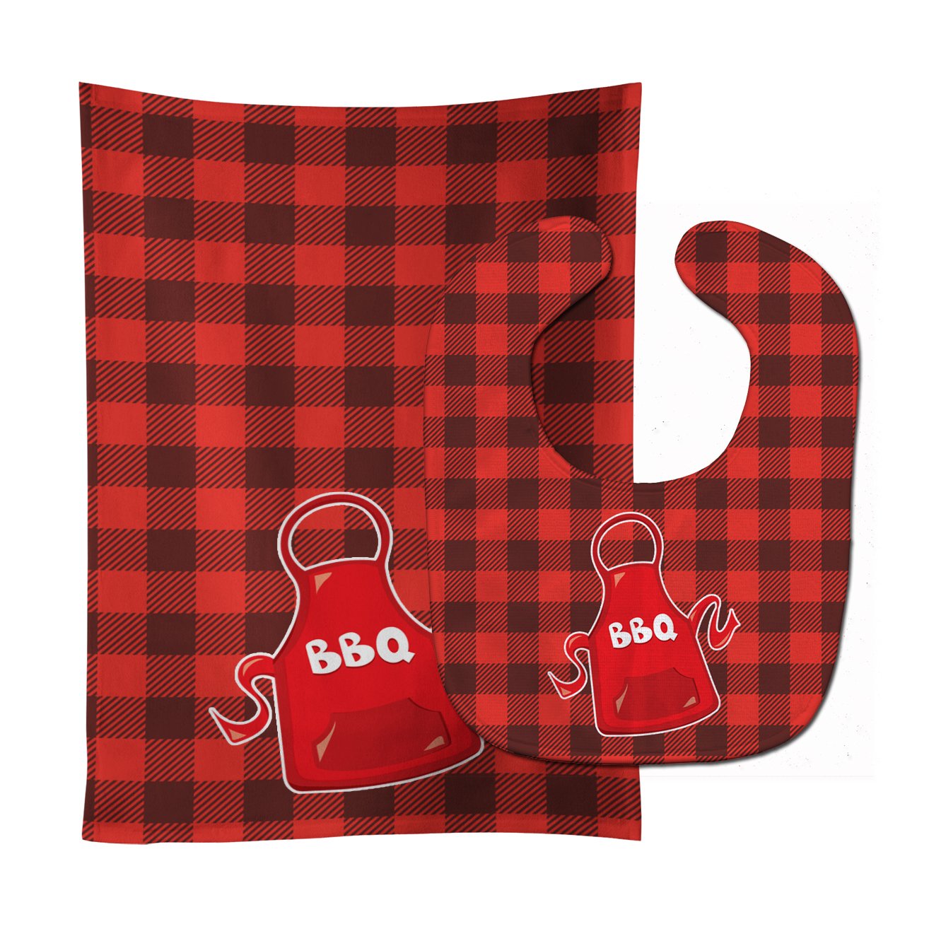 Backyard BBQ Apron Baby Bib & Burp Cloth Easy-Clean Baby Bib Baby Feeding Accessory Baby Mealtime Essential