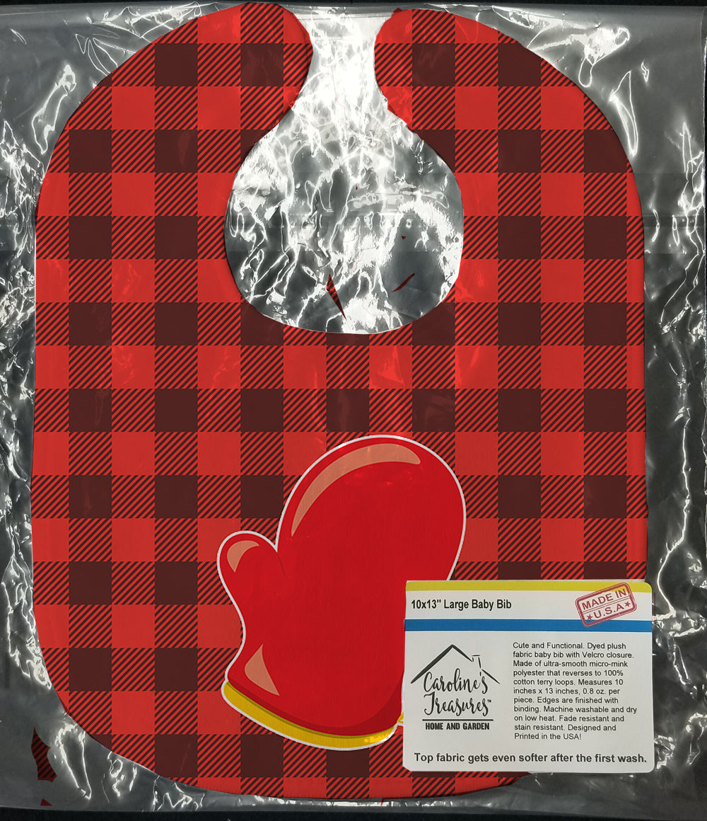 Backyard BBQ Mitt Baby Bib Easy-Clean Baby Bib Baby Feeding Accessory Baby Mealtime Essential, 10 x 13, Multicolor