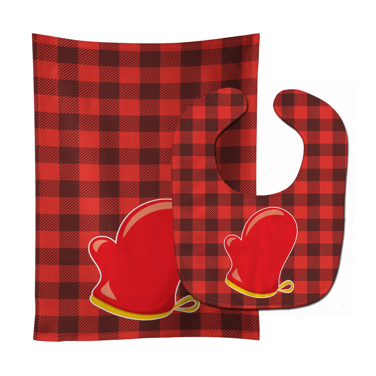 Backyard BBQ Mitt Baby Bib & Burp Cloth Easy-Clean Baby Bib Baby Feeding Accessory Baby Mealtime Essential