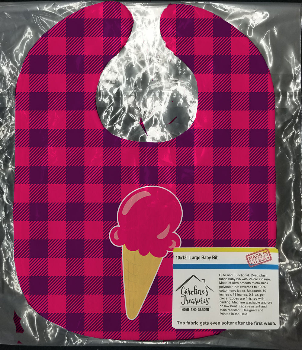 Backyard BBQ Ice Cream Baby Bib Easy-Clean Baby Bib Baby Feeding Accessory Baby Mealtime Essential, 10 x 13, Multicolor
