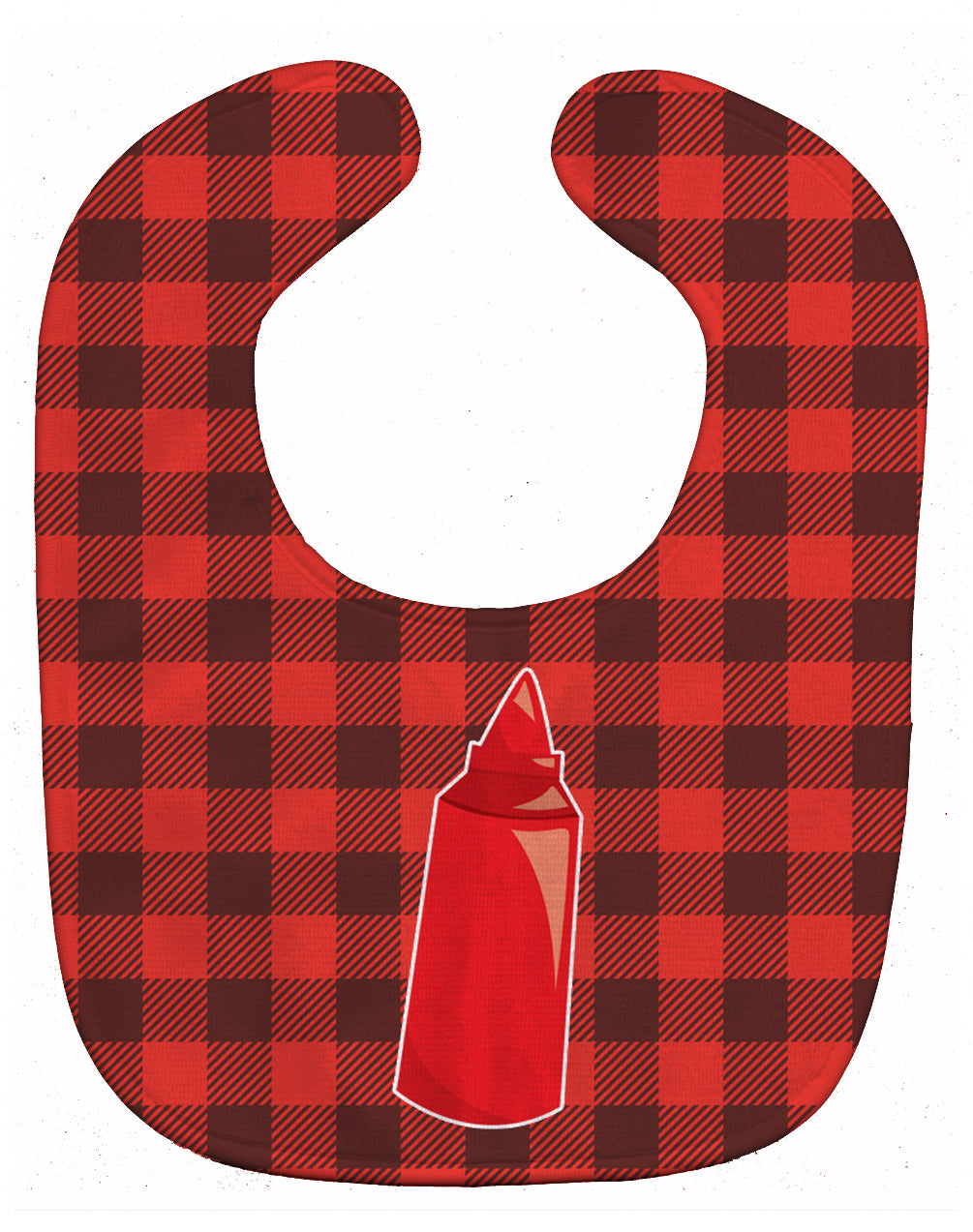 Backyard BBQ Ketchup Baby Bib Easy-Clean Baby Bib Baby Feeding Accessory Baby Mealtime Essential, 10 x 13, Multicolor
