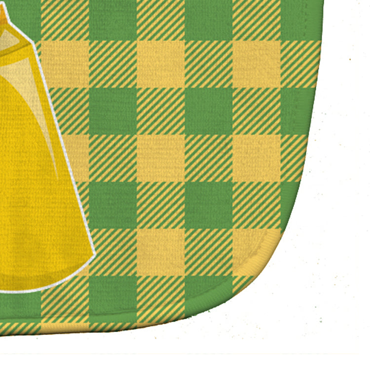 Backyard BBQ Mustard Baby Bib Easy-Clean Baby Bib Baby Feeding Accessory Baby Mealtime Essential, 10 x 13, Multicolor