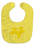Starfish Baby Bib Easy-Clean Baby Bib Baby Feeding Accessory Baby Mealtime Essential, 10 x 13, Multicolor