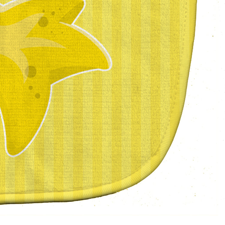 Starfish Baby Bib Easy-Clean Baby Bib Baby Feeding Accessory Baby Mealtime Essential, 10 x 13, Multicolor