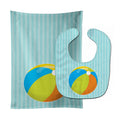 Beach Ball Baby Bib & Burp Cloth Easy-Clean Baby Bib Baby Feeding Accessory Baby Mealtime Essential
