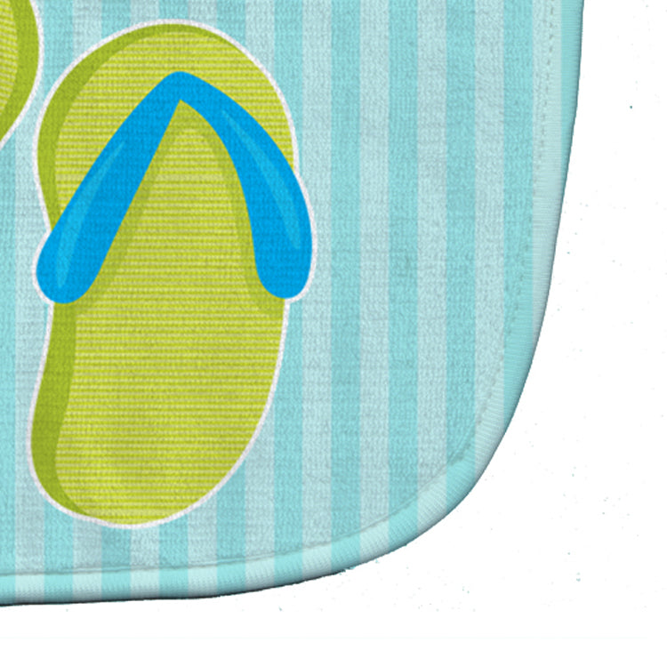 Beach Flip Flops Baby Bib Easy-Clean Baby Bib Baby Feeding Accessory Baby Mealtime Essential, 10 x 13, Multicolor