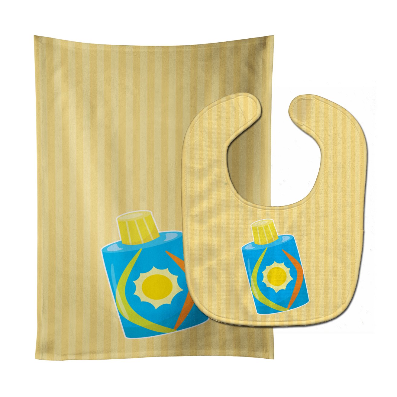 Beach Lotion Baby Bib & Burp Cloth Easy-Clean Baby Bib Baby Feeding Accessory Baby Mealtime Essential