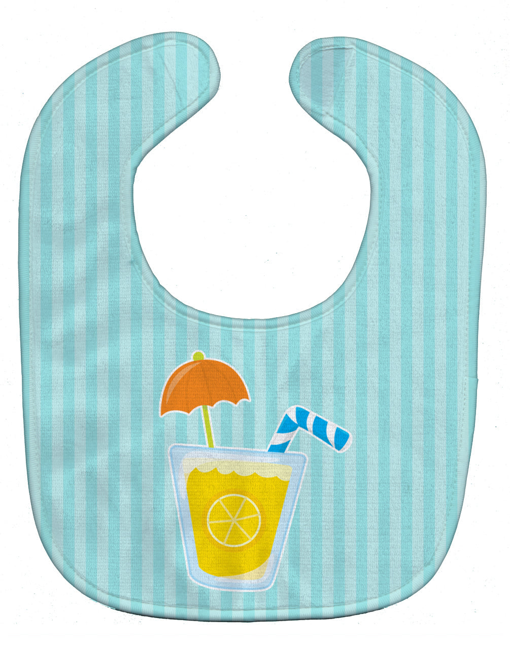Beach Umbrella Drink Baby Bib Easy-Clean Baby Bib Baby Feeding Accessory Baby Mealtime Essential, 10 x 13, Multicolor