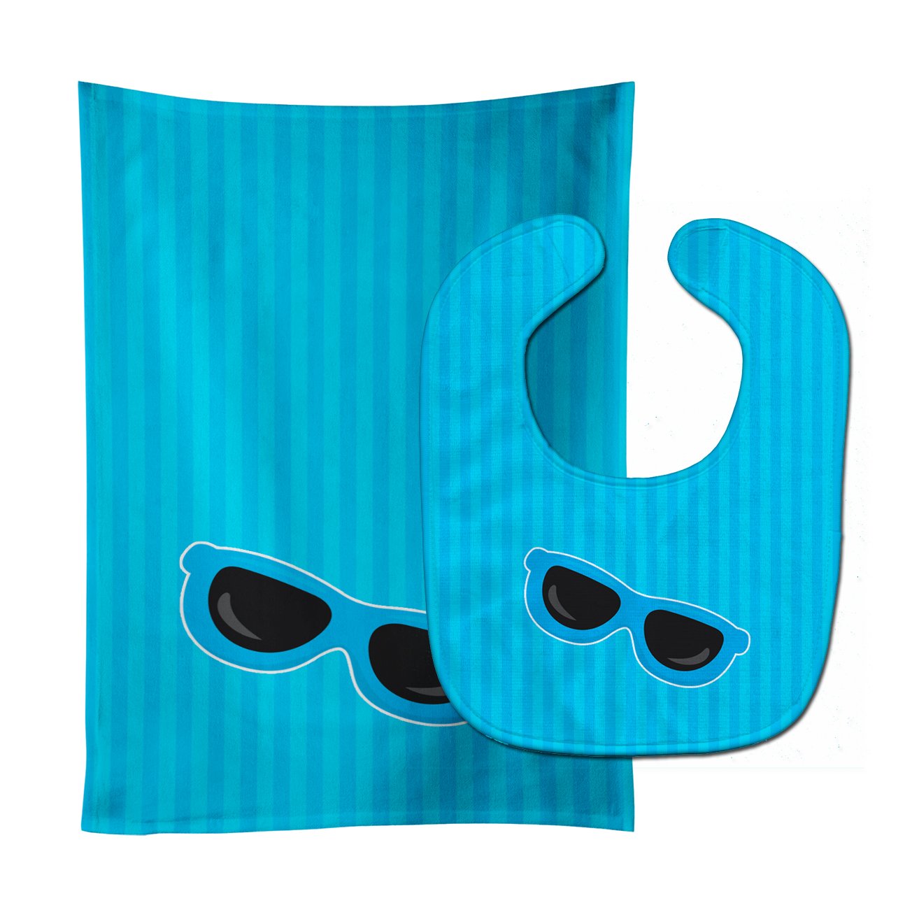 Beach Sunglasses Baby Bib & Burp Cloth Easy-Clean Baby Bib Baby Feeding Accessory Baby Mealtime Essential