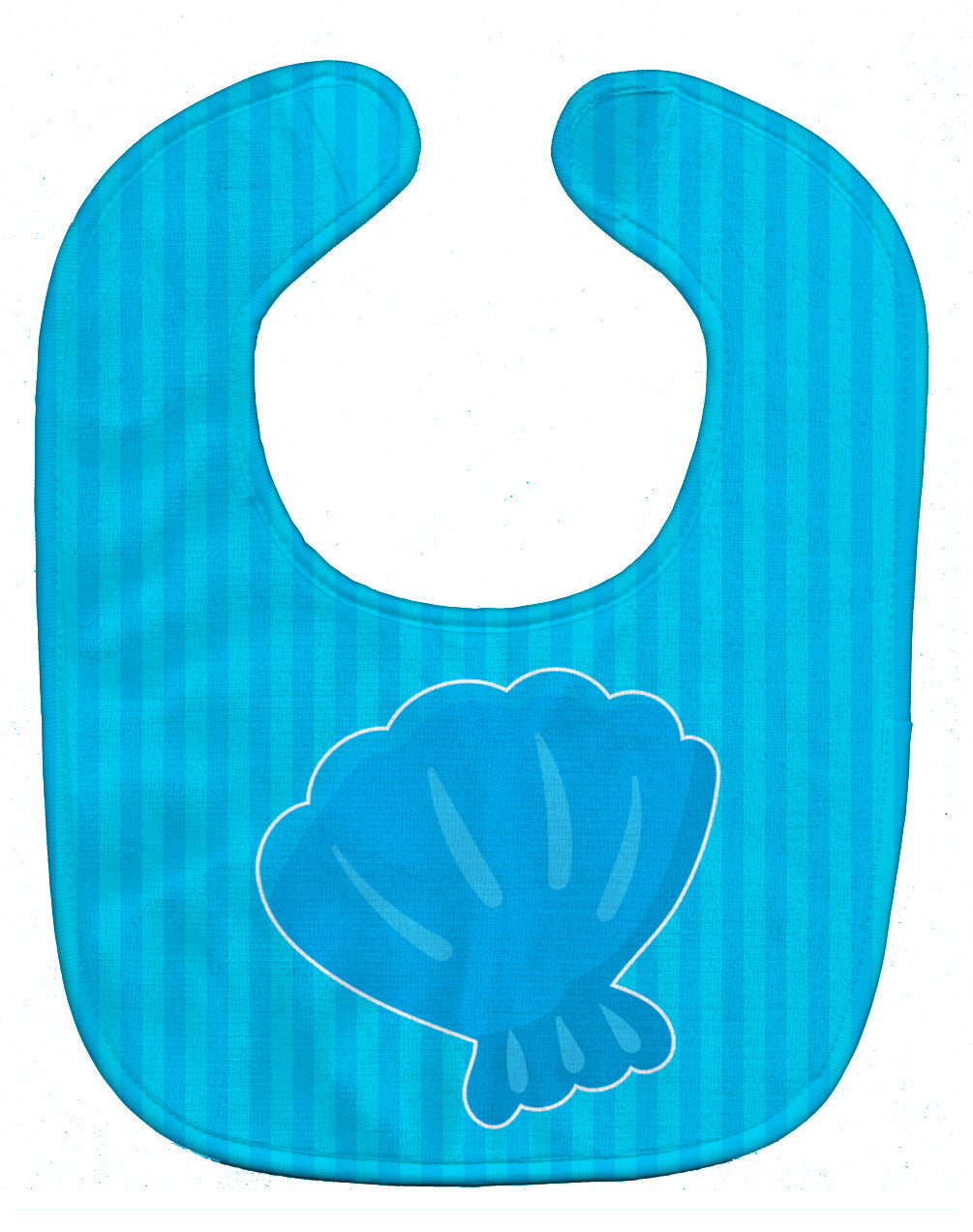 Beach Shell Baby Bib Easy-Clean Baby Bib Baby Feeding Accessory Baby Mealtime Essential, 10 x 13, Multicolor