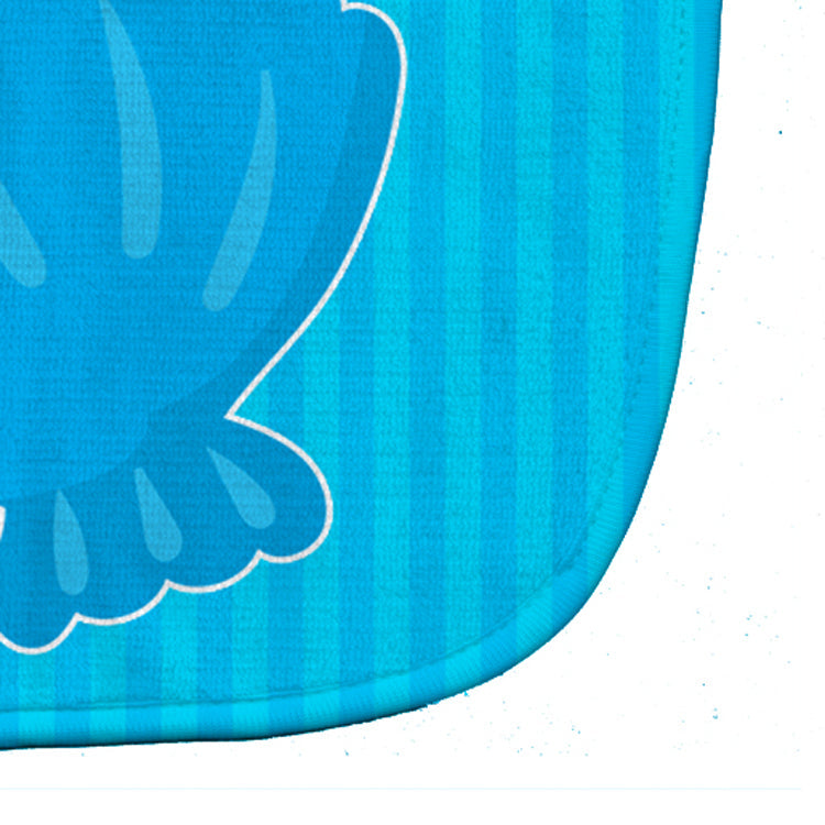 Beach Shell Baby Bib Easy-Clean Baby Bib Baby Feeding Accessory Baby Mealtime Essential, 10 x 13, Multicolor