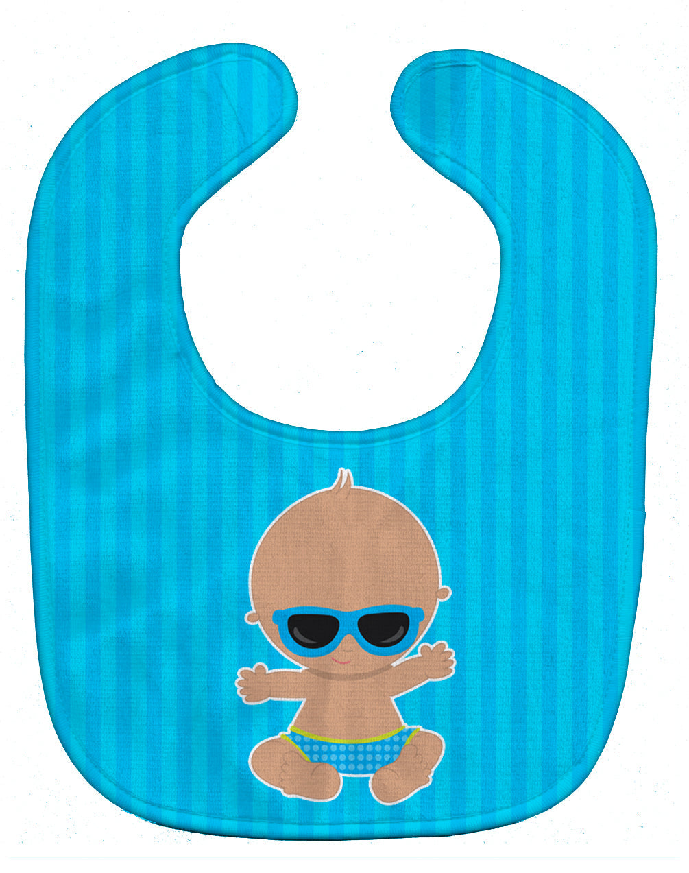 Beach Baby Boy Sunglasses Baby Bib Easy-Clean Baby Bib Baby Feeding Accessory Baby Mealtime Essential, 10 x 13, Multicolor