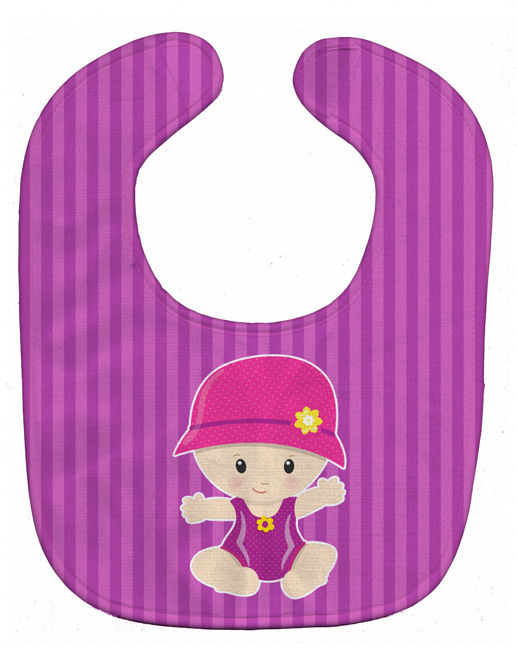 Beach Baby Girl Jolee Baby Bib Easy-Clean Baby Bib Baby Feeding Accessory Baby Mealtime Essential, 10 x 13, Multicolor