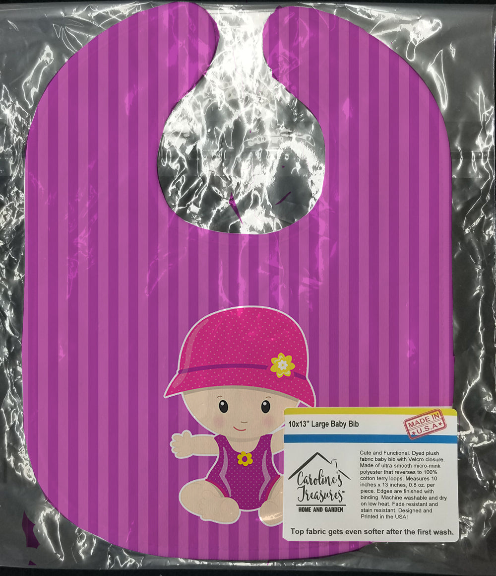 Beach Baby Girl Jolee Baby Bib Easy-Clean Baby Bib Baby Feeding Accessory Baby Mealtime Essential, 10 x 13, Multicolor