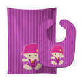 Beach Baby Girl Jolee Baby Bib & Burp Cloth Easy-Clean Baby Bib Baby Feeding Accessory Baby Mealtime Essential