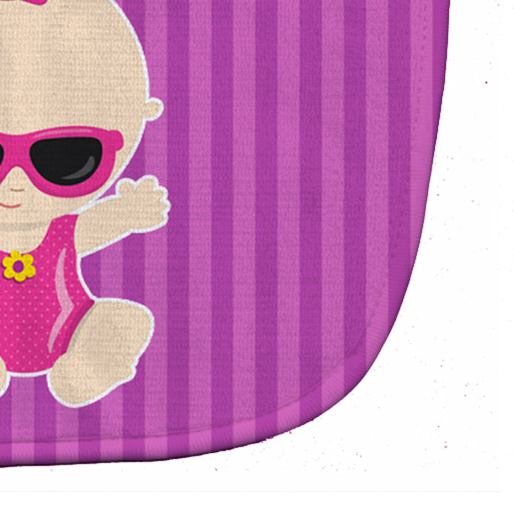 Beach Baby Girl Sunglasses Sarah Baby Bib Easy-Clean Baby Bib Baby Feeding Accessory Baby Mealtime Essential, 10 x 13, Multicolor