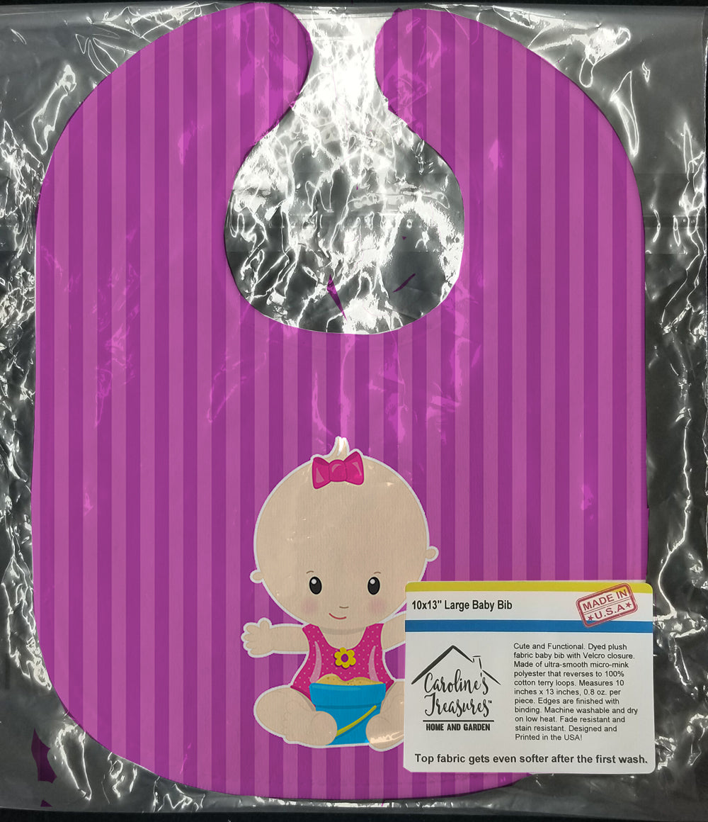 Beach Baby Girl Baby Bib Easy-Clean Baby Bib Baby Feeding Accessory Baby Mealtime Essential, 10 x 13, Multicolor
