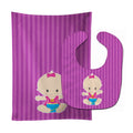Beach Baby Girl Baby Bib & Burp Cloth Easy-Clean Baby Bib Baby Feeding Accessory Baby Mealtime Essential