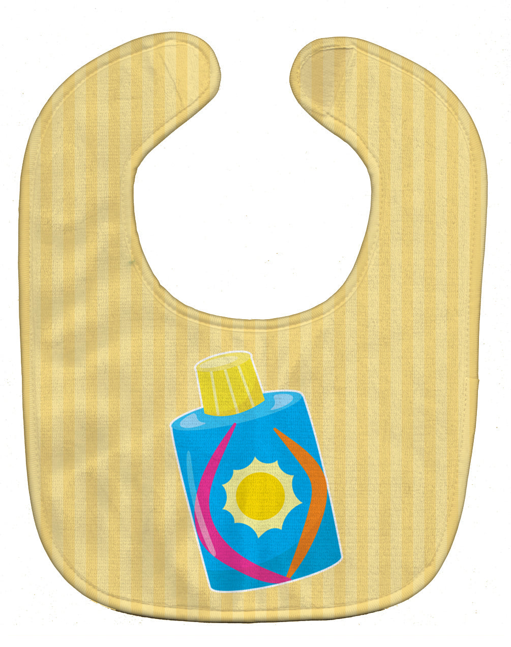 Beach Baby Girl Lotion Baby Bib Easy-Clean Baby Bib Baby Feeding Accessory Baby Mealtime Essential, 10 x 13, Multicolor