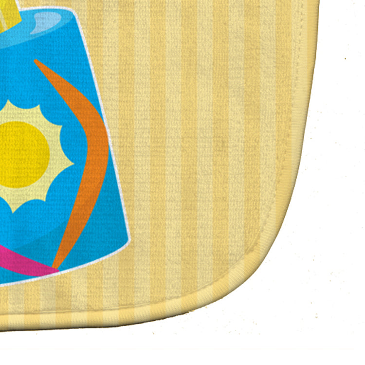 Beach Baby Girl Lotion Baby Bib Easy-Clean Baby Bib Baby Feeding Accessory Baby Mealtime Essential, 10 x 13, Multicolor