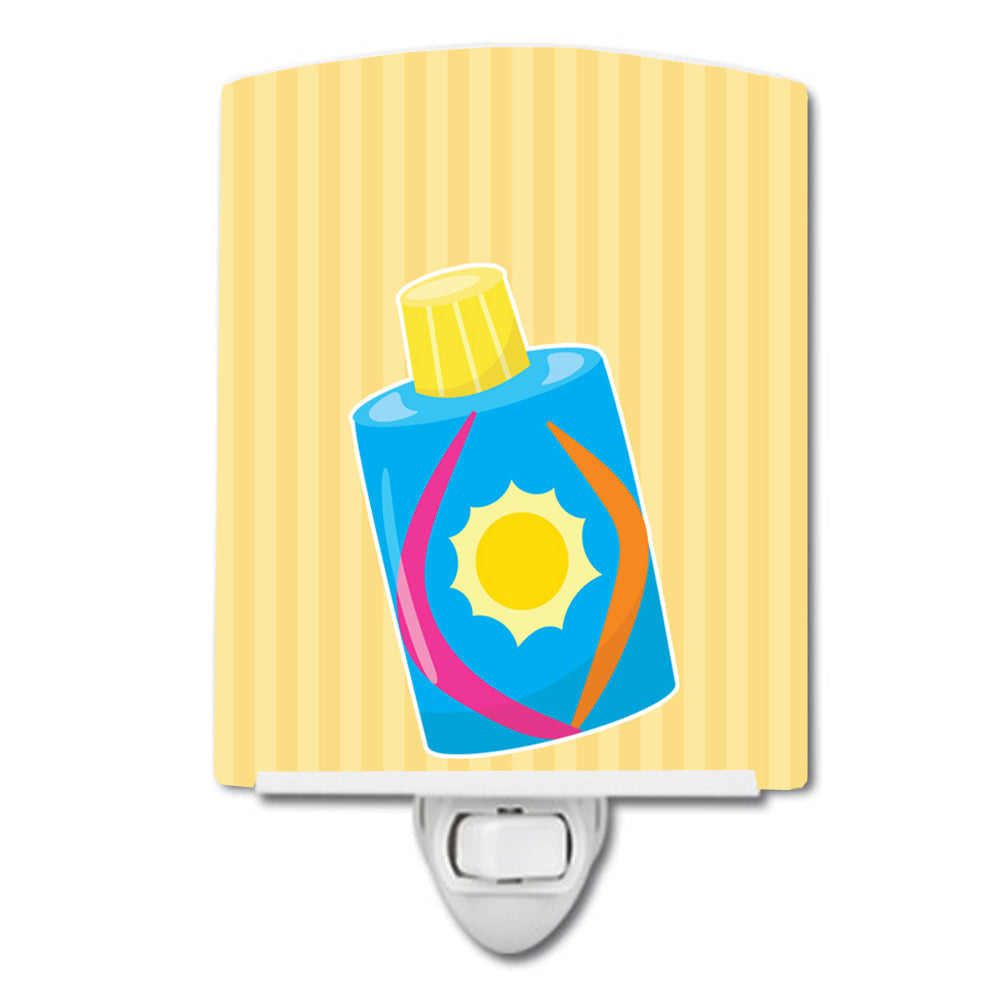 Beach Baby Girl Lotion Ceramic Night Light Compact, UL-Certified, Ideal for Bedroom, Bathroom, Nursery, Hallway, Kitchen, 6x4x3, Multicolor