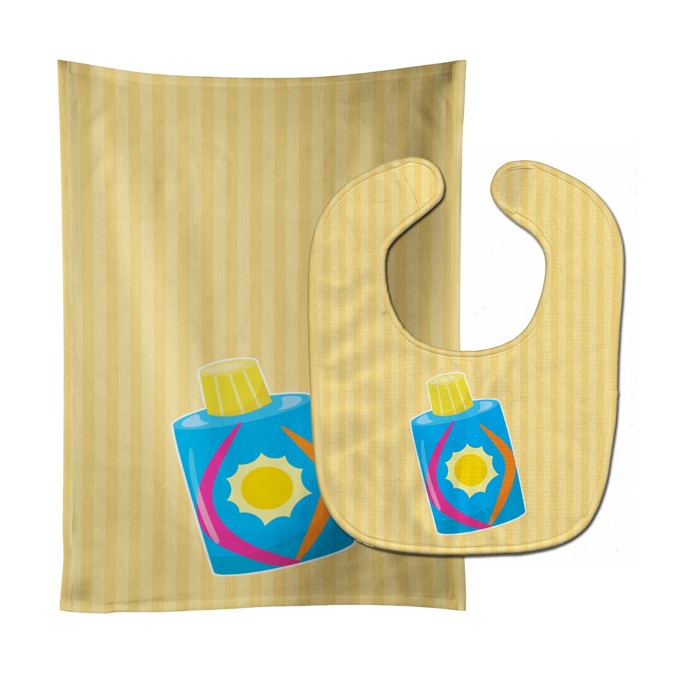 Beach Baby Girl Lotion Baby Bib & Burp Cloth Easy-Clean Baby Bib Baby Feeding Accessory Baby Mealtime Essential