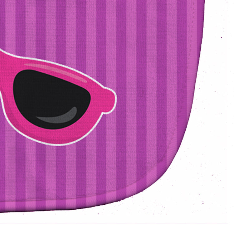 Beach Baby Girl Sunglasses Alice Baby Bib Easy-Clean Baby Bib Baby Feeding Accessory Baby Mealtime Essential, 10 x 13, Multicolor