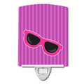 Beach Baby Girl Sunglasses Alice Ceramic Night Light Compact, UL-Certified, Ideal for Bedroom, Bathroom, Nursery, Hallway, Kitchen, 6x4x3, Multicolor
