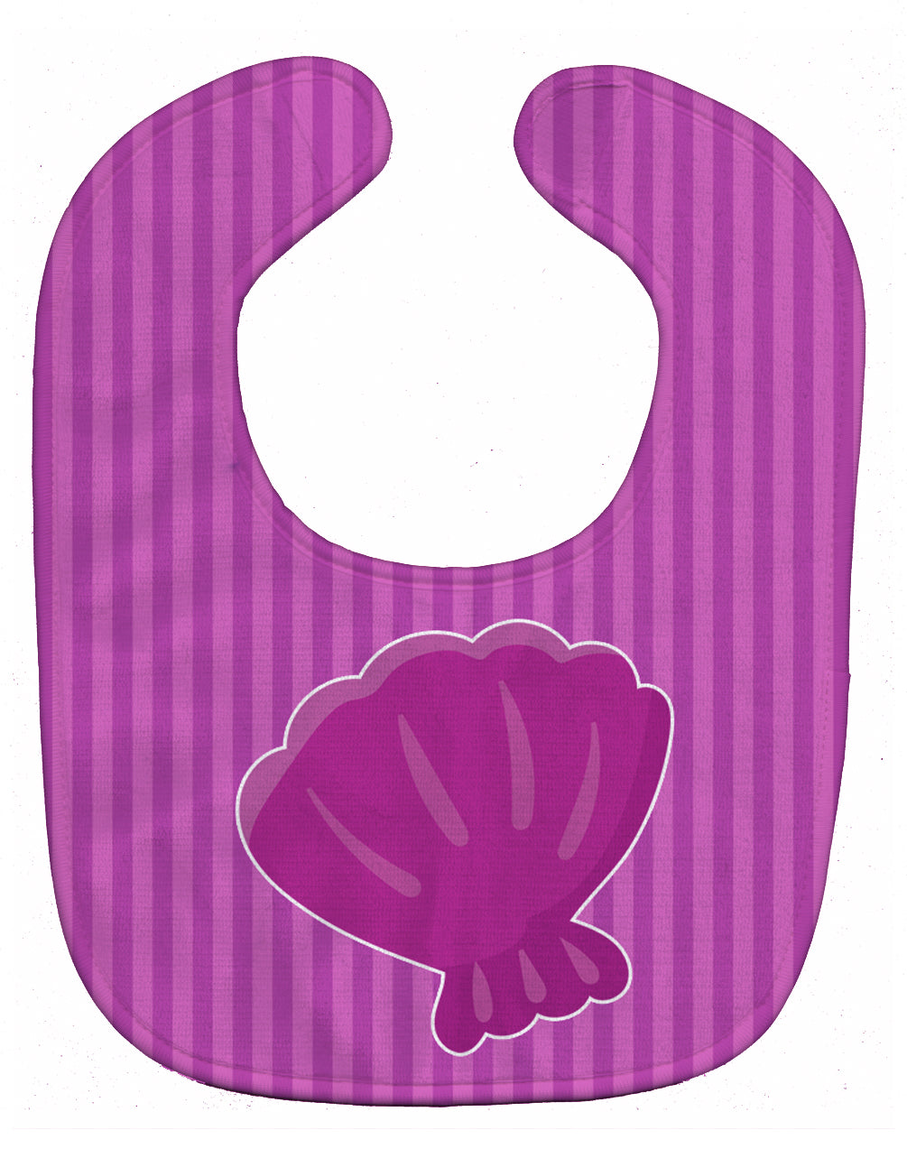 Beach Baby Girl Shell Baby Bib Easy-Clean Baby Bib Baby Feeding Accessory Baby Mealtime Essential, 10 x 13, Multicolor