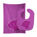 Beach Baby Girl Shell Baby Bib & Burp Cloth Easy-Clean Baby Bib Baby Feeding Accessory Baby Mealtime Essential