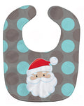 Bear on Polka Dots Baby Bib Easy-Clean Baby Bib Baby Feeding Accessory Baby Mealtime Essential, 10 x 13, Multicolor